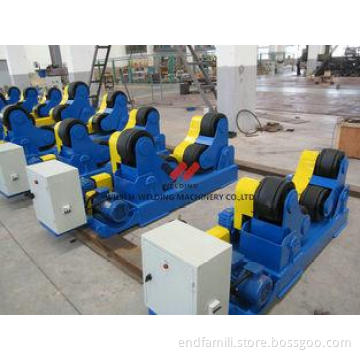 40T Vessel Pipe Welding Rotator With Rubber Roller , High S